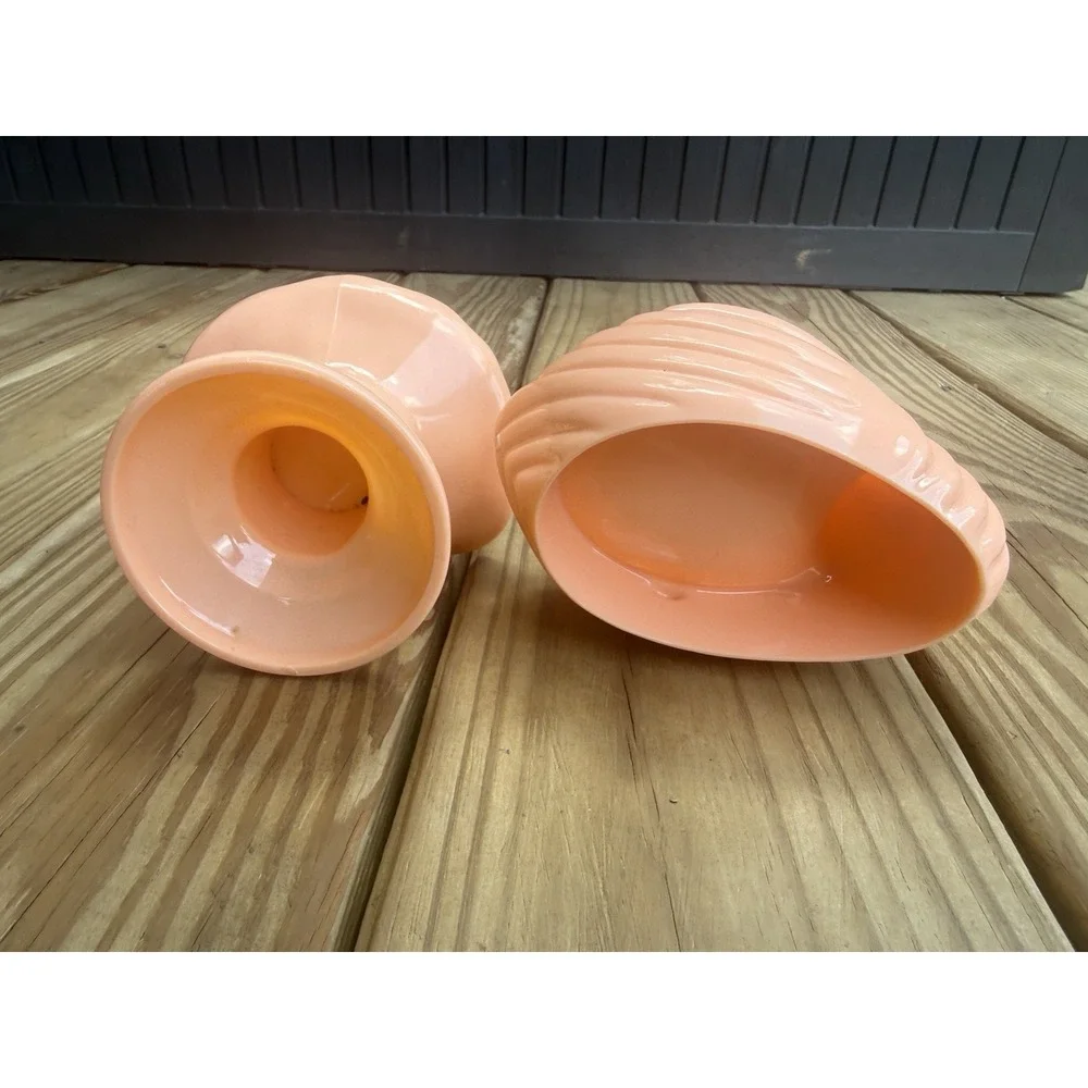 Vintage Peach Plastic Swan And Sink Soap Trinket Dish 1980s Cottage Farmhouse